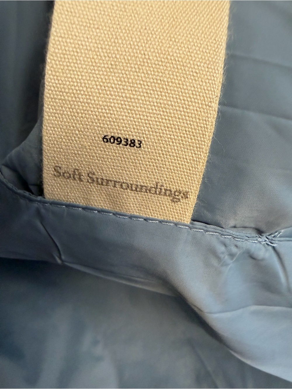 Soft Surroundings Daybreaker Quilted Vest - Powder Blue- Size: 1X - Picture 4 of 5